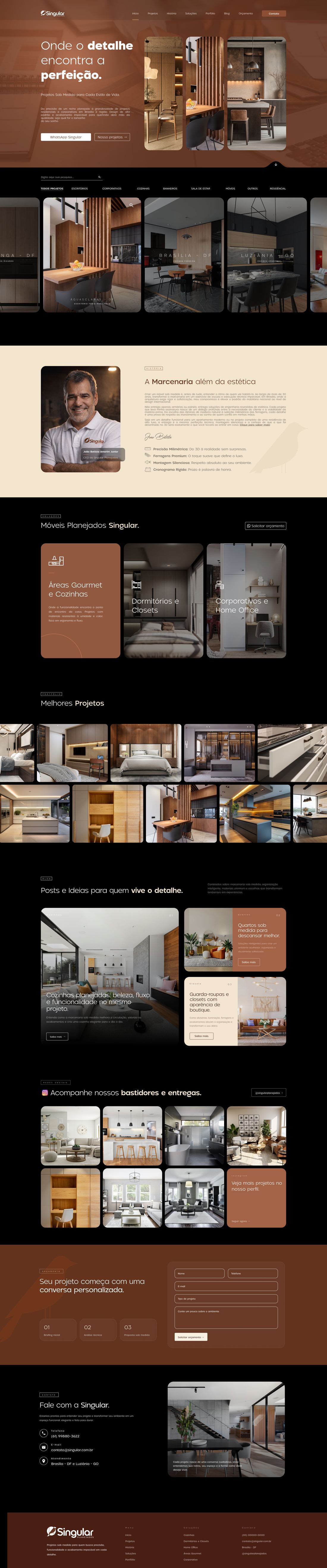 Site Singular Planejados